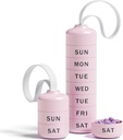 Roztomilý Pill Organizátor se 7 Velké Compartments, Beitfe Týdenní Pill Box pro cestování, Roztomilý Denní Pill Případ 7 Den, se 7 Velké Stackable Compartments, Držák pilulek pro vitamin doplněk medicíny (růžová)