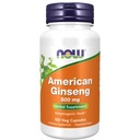Nyní Potraviny doplňky, americký ženšen (Panax quinquefolius) 500 mg, bylinný dodatek, 100 Veg kapsle