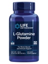 Life Extension L- glutamin Powder, Amino Acid, Podporuje svalové zdraví a imunitní zdraví, gluten- Free, Non- GMO, Vegetariánské, 100 Grams