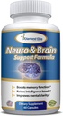 Neuro & Brain Care, Extra Strength Brain Supplement for Memory, Focus, & Clarity - Zvyšuje paměťovou funkci, Intelligence Levels & Focus, Premium Brain Health Supplement for Men & Women, 60 Kapsle