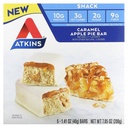Atkins Snack, Karamel Apple Pie Bar, 5 barů, 1.41 oz (40 g) Každý