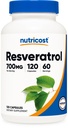 Nutricost Resveratrol 700mg, 120 Kapsle - Vegan, Gluten Free, Non- GMO