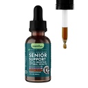 Zvířecí Essentials Senior Support for Dogs & Cats Supplement - Mléko Thistle, Pro staré kočky & Psi, Pet Ledviny Podpora, Bylinný dodatek - 2 Fl Oz