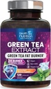 Green Tea Extract Pills - 98% Standardizované EGCG 1300mg 3X Síla pro přírodní energii - Podporuje srdce a antioxidant Zdraví Bylinné a imunitní Supplement Podpora Polyfenoly & Katechiny - 120 Kapsle