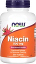 Nyní Potraviny - Niacin 500 mg 250 tablet (balení po 2)