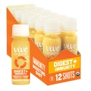 Vive Organic Digest + Imunity Dual- Boost Shot, Cold- Pressed Aloe Vera, Apple Cider, Probiotika, 2g Fiber, Gluten Free, Vegan, 2 Fl Oz (balení po 12)