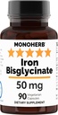 Iron Bisglycinát 50 mg - 90 Veg Kapsle - 50 mg elementárního železa na tobolku