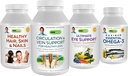 ANDREW LESSMAN 4 Zákazníci produktu Oblíbené Bundle - 60 Počet Každý z Circulation & Vein Support, Zdravé vlasy, kůže a nehty, Ultimate Eye Support, a maximální esenciální Omega-3 (Orange)