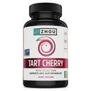 Zhou Tart Cherry Extract + Celer Seed - Tart Cherry Kapsle pro muže a ženy, Tart Cherry Concentrate Pills for Sleep & Uric Acid Cleanse, 1000mg per Pill - 60 Veggie Kapsle (Balení po 1)