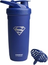 Smartshake DC COMICS Reforce Stainless Steel Shaker Bottle 900 ml OF 124; 30 oz - Leakproof Screw-on Lid - BPA Free - Unisex - Neizolovaný - Superman Logo