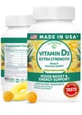 Lunakai USA Made Vitamin D3 Gummies 2000 IU - Non- GMO, gluten- Free Vitamin D Gummies for Women & Men - Bone, Imunity & Energy Support, 60ct