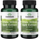 Swanson Maximální síla White Willow Bark Extract- Promotes Joint Support & Muscle Relief- Standardizované na 25% Salicin- přírodní doplněk bez podráždění žaludku (60 Veggie Caps, 500 mg každý) 2 Pack