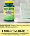 Probiotický dodatek s trávicími enzymy pro muže a ženy, 200 Tablet - zahrnuje Acidophilus, a Prebiotika pro Gut zdraví a stravitelné podpory 124; Spring Valley Probiotika Multi- enzyme