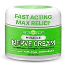 Miracle Nerve Cream - Maximální síla - Kurkuma a Arnica Směs pro neuropatii Discomfort Relief - Umývací noha & Ruční Formule s MSM, B6, E - Made in USA
