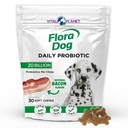 Vital Planet - Flora Dog Probiotika, Dog Chews Dodatek s 20 Billion kultury a 11 Strains, imunitní a stravovací podpora Žvýkací Probiotika pro psy, 30 Přírodní Bacon ochucené měkké Chews