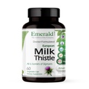 EMERALD LABS European Milk Thistle - Organic Milk Thistle Extract - Podporuje zdraví jater a pomáhá udržovat přírodní energii, stravení a zdraví mozku - 60 Rostlinné kapsle (Až 60denní dodávky)