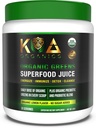 Zelená Superfood Juice Powder - USDA Organic Super Green Powder s Spirulina, Chlorella, Matcha, pšeničná tráva, trávicí Enzymy & Probiotika - Lemon Flavor -30 ServQ