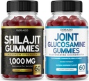 DARADO NUTRITION Shilajit Gummies for Men & Women (60 Gummies) and Glucosamine Chondroitin (60 hrabě)