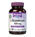 Bluebonnet Nutrition L- Glutathione 100mg, Free- Form Amino Acid, for Free Radical Protection, Soy- Free, Gluten- Free, Non- GMO, Kosher Certified, Vegan, 30 Zeleninové kapsle, 30 Služeb
