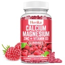 Vápník hořčík zinečnaté gumy s draslíkem vitamin C, B6, D3, K2 - vápník pro ženy a muže - vápník hořčík zinečnatý doplněk vitamínu pro kosti, svaly, zuby, klid mood & imunita - 60 Cts