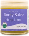 Herb Lore Organic Booty Salve - Natural Soothing Ointment - Bylinný komfort krém pro citlivé, jemné oblasti a svědění (3.4 oz)