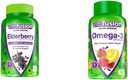 Vitafuze Elderberry Gummy Vitamíny 90ct & Omega33 Gummy Vitamíny Berry Lemonade Ochucené 120ct