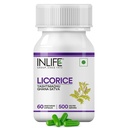 INLIFE Root Extract (Yasthimadhu) Standardizovaný na > 20% Glycyrrhizinium Acid Supplement, 500 mg - 60 Vegetariánských kapslí