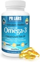 PR Labs - Každý den Omega-3 Příplatek pro muže - Promotes Heart, Brain, Imunity and Joint Support - Udržitelně sourced and Molecally Distilled - 1800mg EPA a DHA - 1 balení