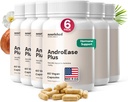 Nourshed AndroEase Plus pro ženské zdraví - Zinek, Reishi, Zelený čaj a Saw Palmetto pro ženy - pro energii, vitalitu, obličejové vlasy a denní wellness - 360 Kapsle, Made in USA