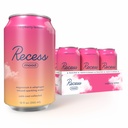 Recess Mood Magnesium & Adaptogen nápoj, uklidňující relaxační nápoje, 12 unce (Malina Lemon, 12 balení)