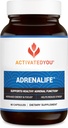 ActivatedYOU AdrenaLife- Calmness and Relaxation Adrenal Support Supplementary for Stress Relief, Restful Sleep, and Focured Energy w / Magnesium, Vitamin B12, & Rhoddiola Rosea Extract (90 Kapsle)