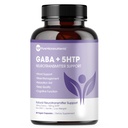 Čisté 5-HTP (5-Hydroxytryptofan) Plus doplněk GABA - pro spánek, nálady a stresové řízení - 60 Veggie Caps