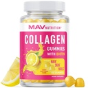 Kolagenové žvýkačky pro ženy: 124; 200mg Hydrolyzované kolagen + 2500mcg Biotin, s vitaminem C, E & Zinek 124; Anti Aging, růst vlasů, kůže, silné nehty 124; Non- GMO Gummy vitamíny doplňky: 124; 60 Počet