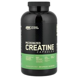 Optimum Nutrition Micronised Creatin Monohydrát tobolky, Keto Friendly, 2500mg, 300 tobolek (Balení květen Vary)