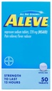 Aluve, Pain Reliever / Horečka Reducer 220 mg tablety, 50 Počet