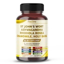 St. John 's Wort Ashwagandha Rhoddiola Rosea Heamomile - Made in USA