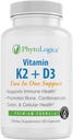 Vitamin D3 K2 5000 IU dodatek s vápníkem, gluten zdarma, non-GMO vzorec, vysoká potence, zdraví kostí, srdeční zdraví, imunitní podpora, 60 kapslí