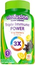 Triple Imunity Power Gummy Vitamíny Kompatibilní s Vitafusion, 60ct- L8