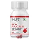 Doplněk kyseliny listové k INLIFE s vitamínem C, E, B12, zinek a selen pro ženy - 60 tablet