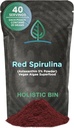 holistická Bin Organic Astaxanthin Powder 124; Výkonný přírodní antioxidant dodatek pro Smoothie a kapsle 124; Celý Haematococcus Pluvialis Algae dodatek (20 Grams)