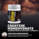 PrometheuzHealth Creatin Monohydrát - Zvýšení svalové obnovy a sílu pro muže a ženy, Hydrates Svaly a klouby 124; Orange Blast Flavor, 50 Služení