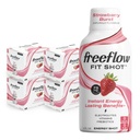 Freeflow Fit Energy Shots, Strawberry Burst, Natural Caffeine Boost s L- theanine, Ginseng, Vitamíny, Prebiotika, Elektrolyty (24 Počet, 2oz Shots)