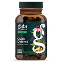 Gaia Herbs Quick Defense - Úvodní doplněk imunitní podpory * - Echinacea, Black Elderberry, Ginger & Andrographis - 80 Vegan Liquid Phyto- Kapsle (8- Day Supply)