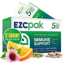 EZC Pak 5- Day Taped Imunitate Support Booster - doplněk vitamínové imunitní podpory, Echinacea, zink Vitamin C, Imunitate Boosters for Dospělí - Imunitate Support Vitamíny (Balení 2)