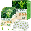 16 Packs Steam Oční masky pro suché oči, Zelený čaj Teplé Oční maska, Relief Eye Únava & Puffy Eyes, Moist Topení Kompress pro oči, Vyhřívané Oční maska, Jednorázové cestovní Essentials & Relaxation Sady