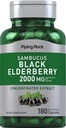 Piping Rock Elderberry Kapsle 124; 2000 mg iž