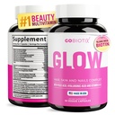 GOBIOTIX Vlasová kůže a nehty Vitamin dodatek - 10000mcg Biotin pilulky s kyselinou hyaluronovou, folát, železo, hořčík, a zinek - kolagen výroba, růst vlasů - 30 Služeb