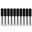 AKOAK 10 Balení 4 ml Transparentní Reuse Prázdné láhve Tube Kontejner Make-up Vily Kosmetický nástroj pro Eylash Růstový olej / Mascara s kartáčem pro domácí a cestovní