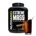 NutraBio Extrémní Mass Gainer Protein Powder, 53G Protein, Čistá hmotnost Gainer, Zvýšení svalové hmoty, plné spektrum aminokyseliny - čokoláda, 6 liber