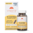 Uqora in Control Blinder Support - Denní péče o močovou měchýř a podpora pro močový komfort - Vyrobeno s botaniky, jako Koňský ocas & Spicebush - Bezlepkové & Vegetariánské - 60 Kapsle